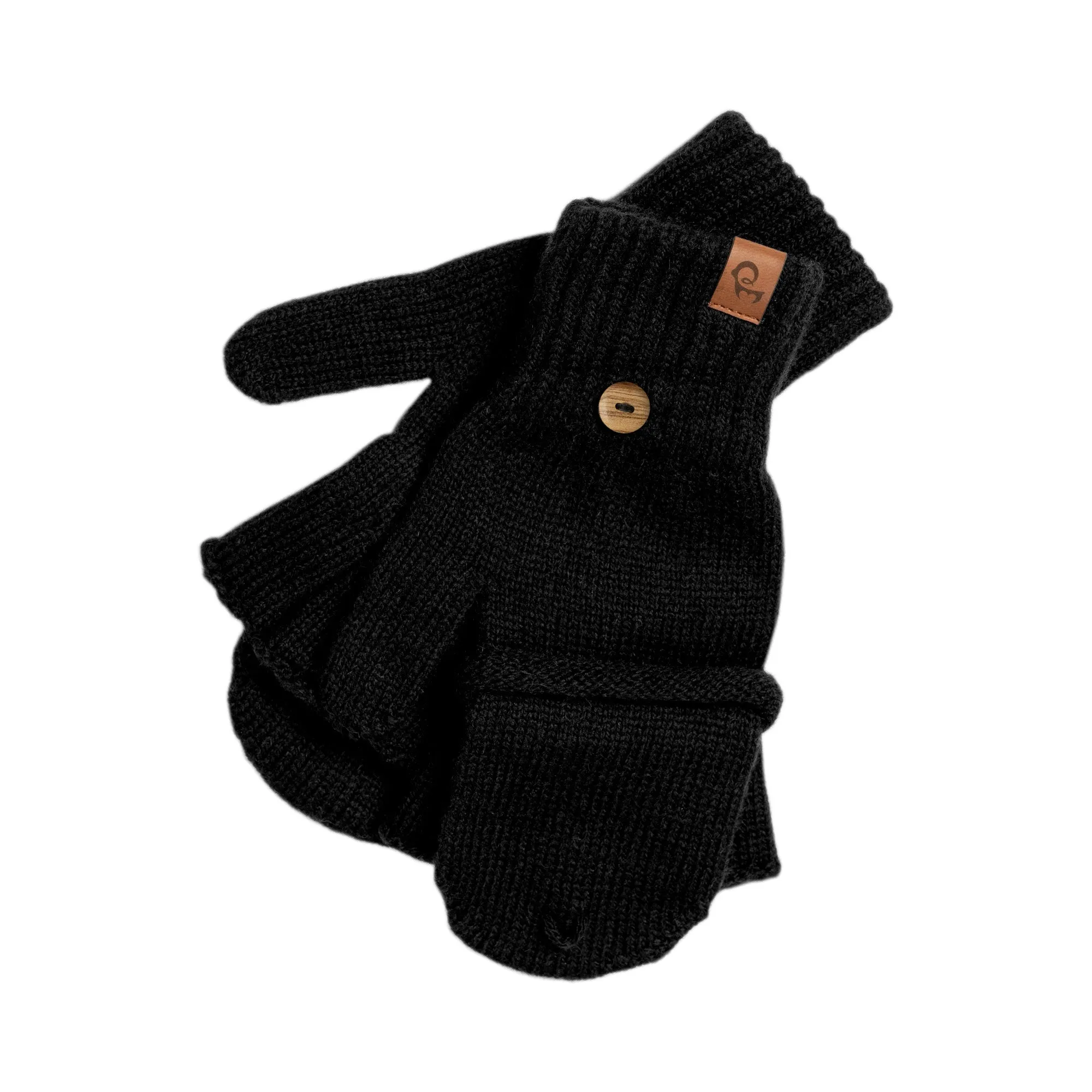 Men's Knit Convertible Mittens Merino