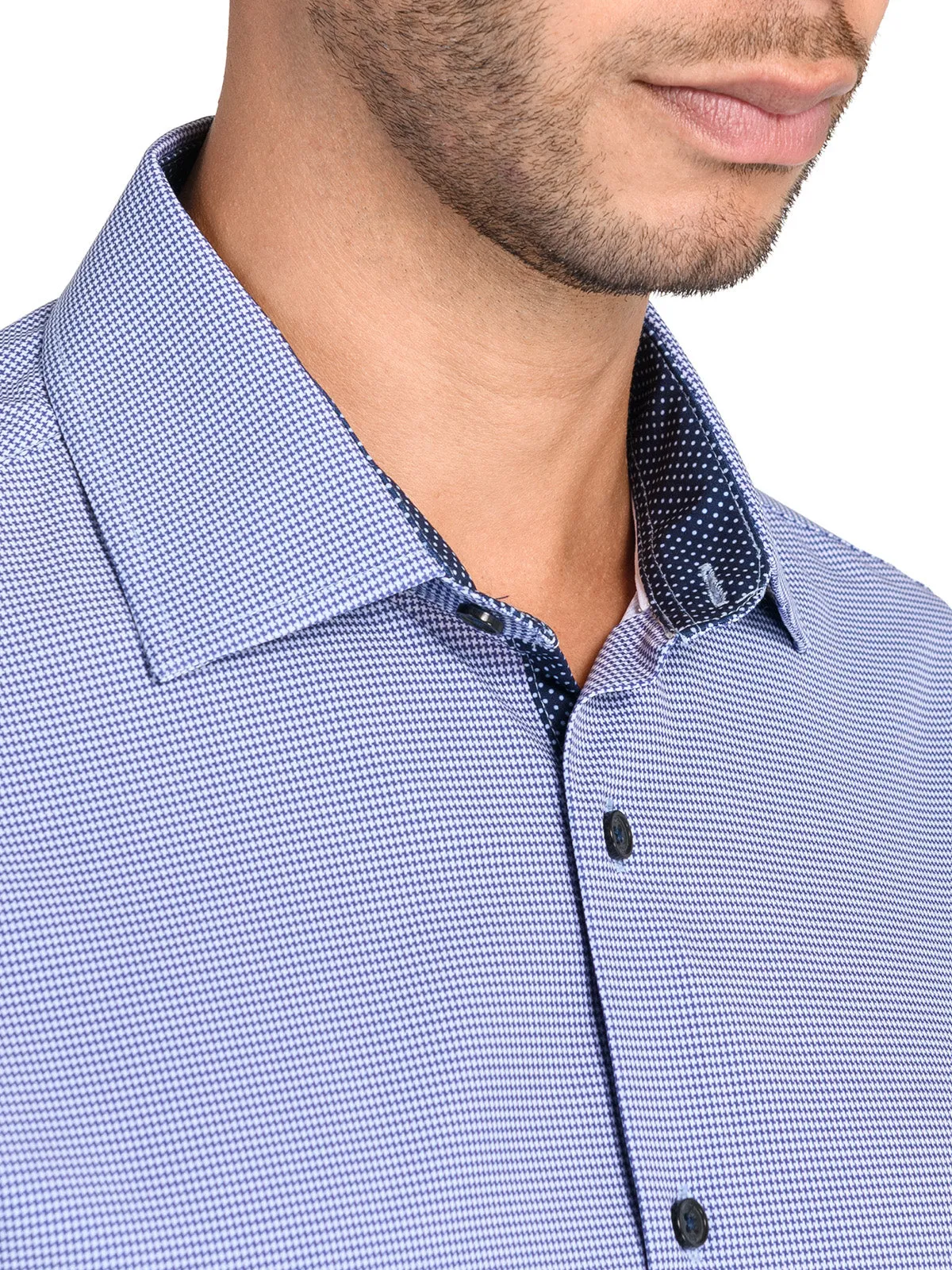 Micro Houndstooth Performance Dress Shirt