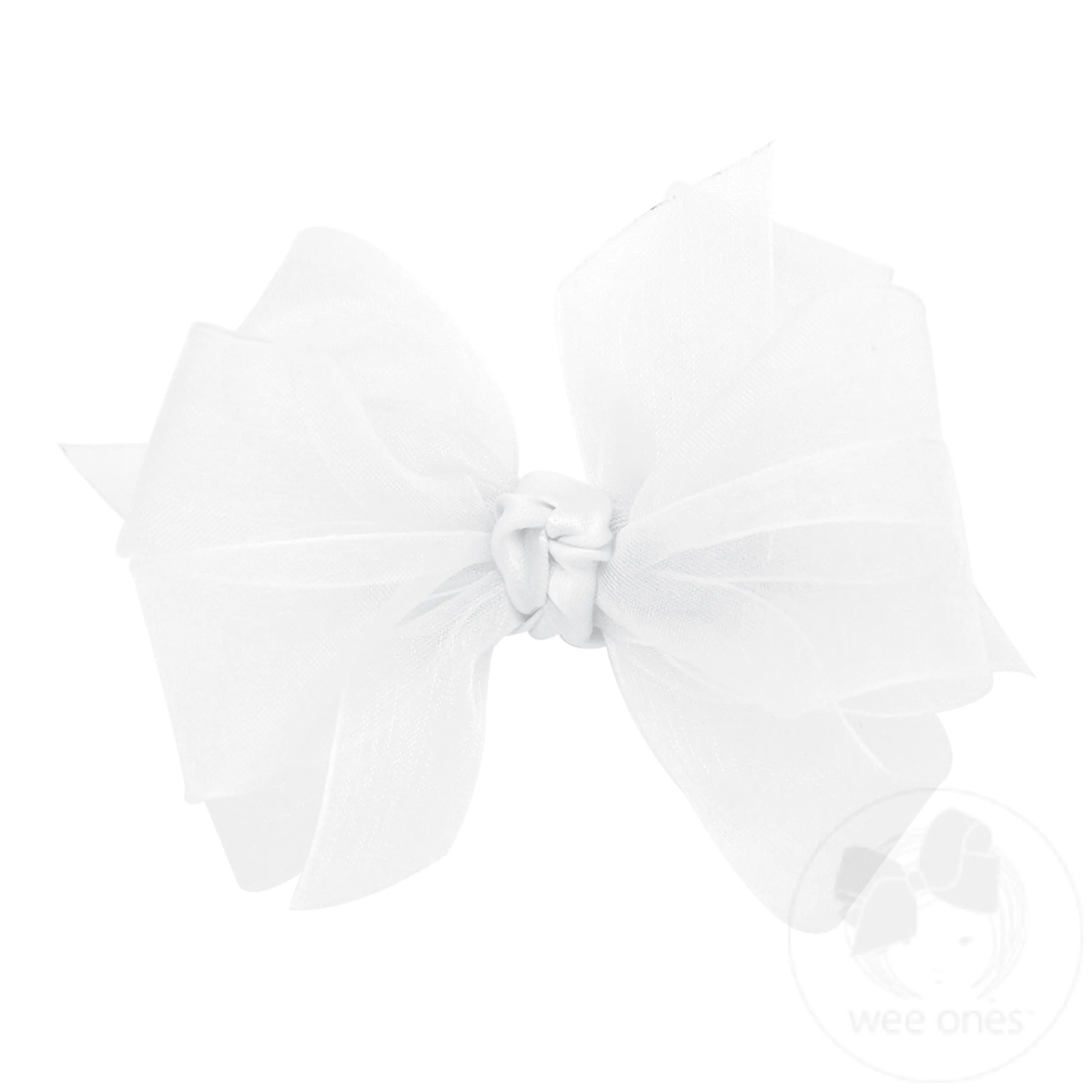 Mini Classic Organza Girls Double Hair Bow