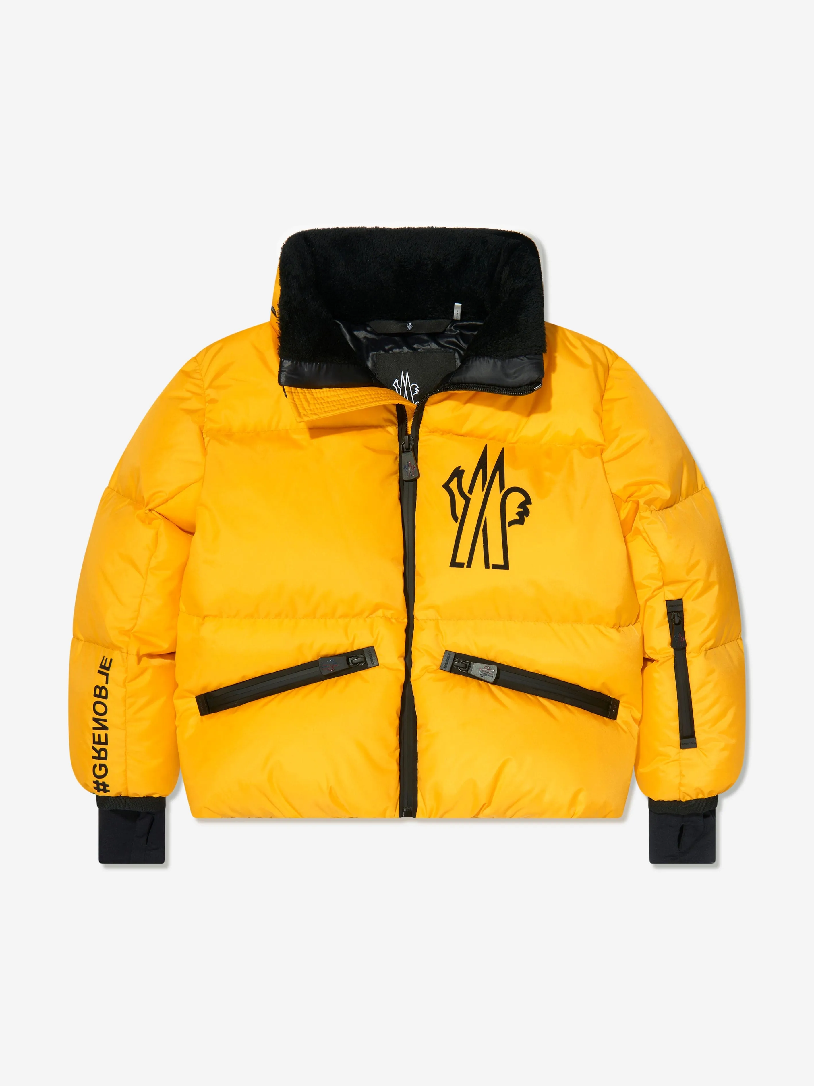 Moncler Grenoble Boys Down Padded Verdons Jacket in Yellow