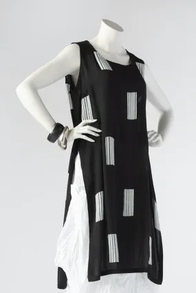 Napa Tunic in B&W Tiano Crinkle