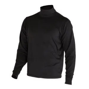 NAVY Black Mock Turtleneck