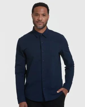 Navy Commuter Long Sleeve Shirt