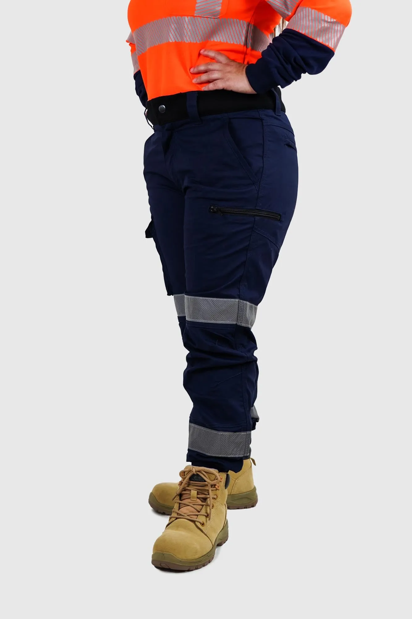 Nighthawk Workwear Reflective Chino v2 Blue Ladies