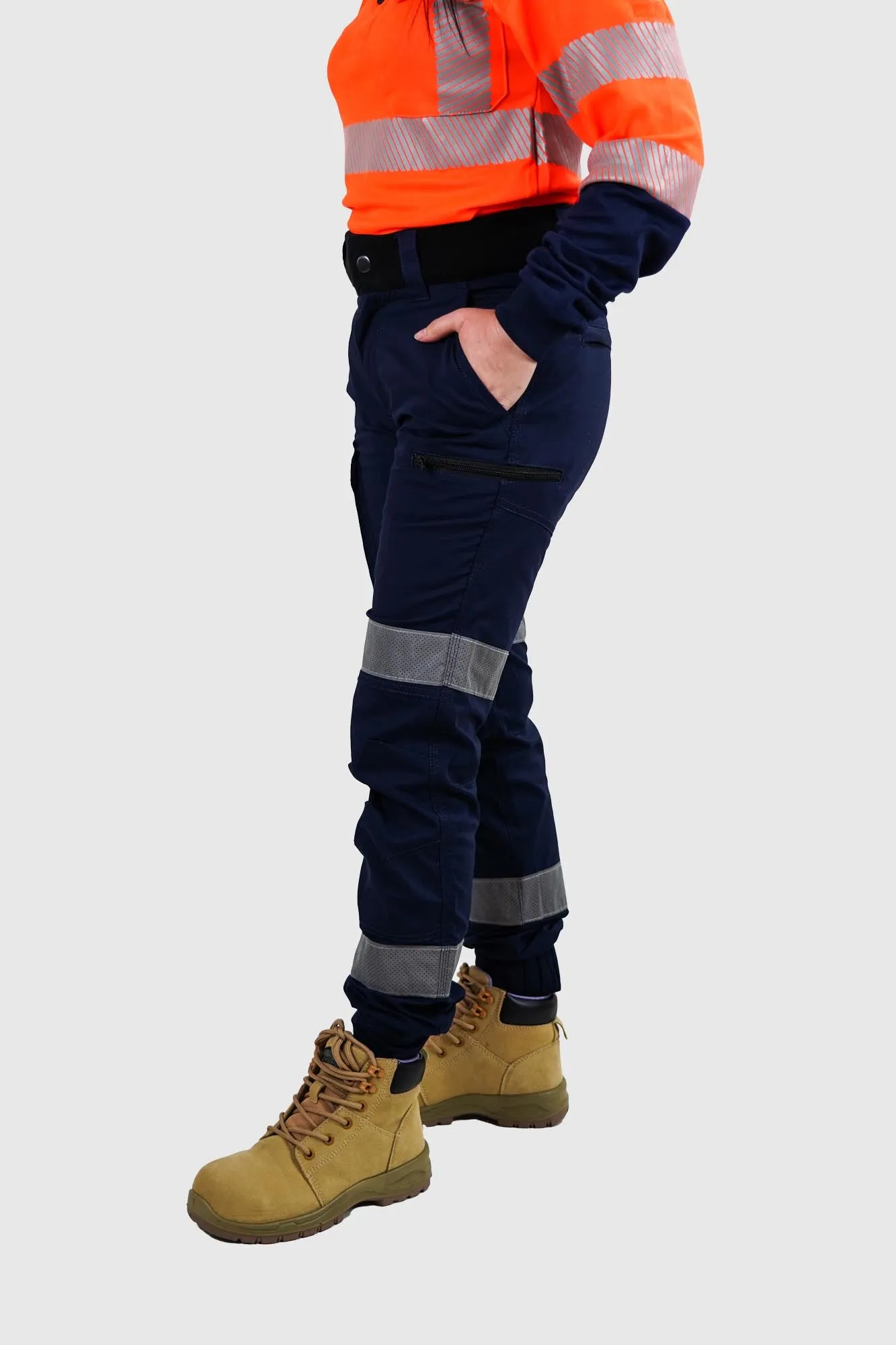 Nighthawk Workwear Reflective Chino v2 Blue Ladies