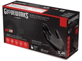 NITRILE GLOVES BLACK size L