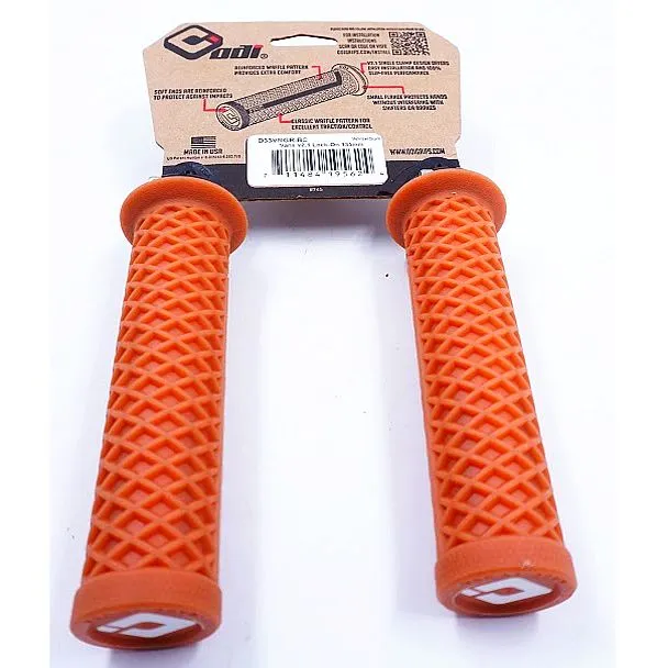 ODI Vans V2.1 Lock On Gum Bike Grips with Checkered Clamps