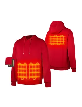 (Open-box) Unisex Heated Pullover Hoodie with Pocket Heating