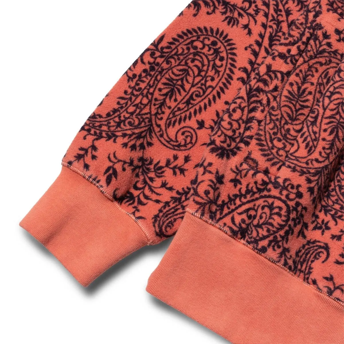 PAISLEY REVERSE FLEECE HALF ZIP