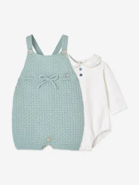 Paz Rodriguez Baby Bodysuit and Romper Set in Green