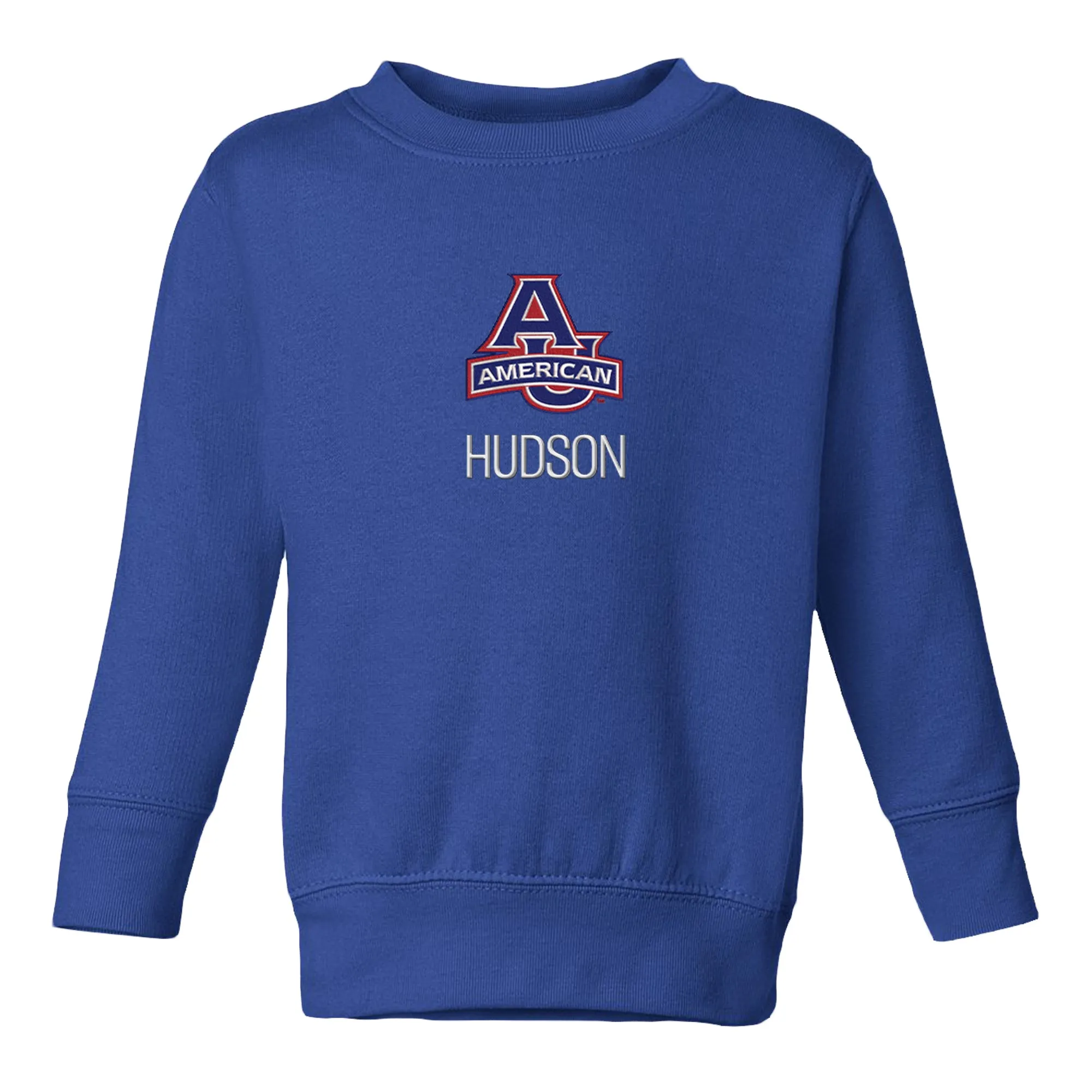 Personalized American University Eagles Toddler Crewneck Sweatshirt