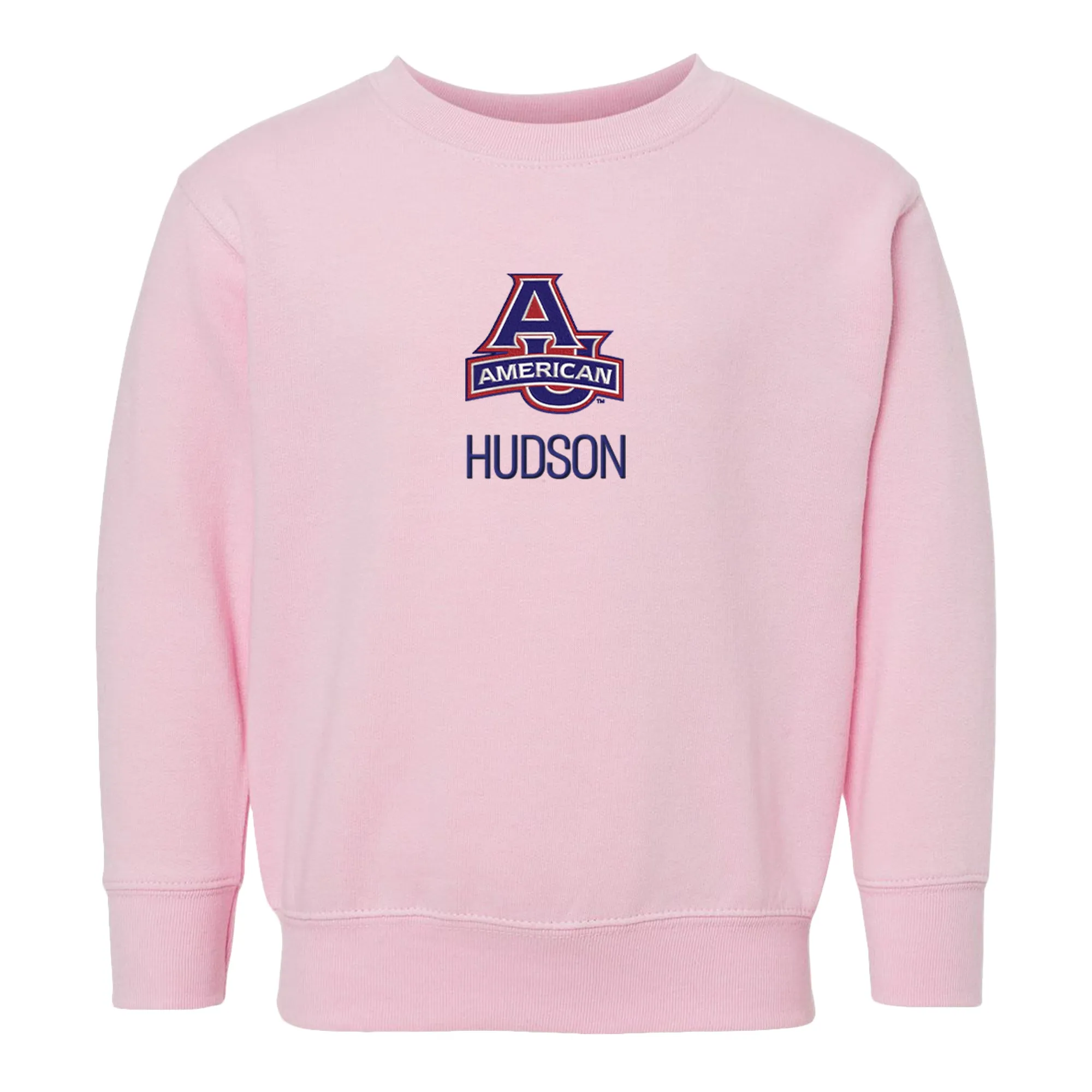 Personalized American University Eagles Toddler Crewneck Sweatshirt