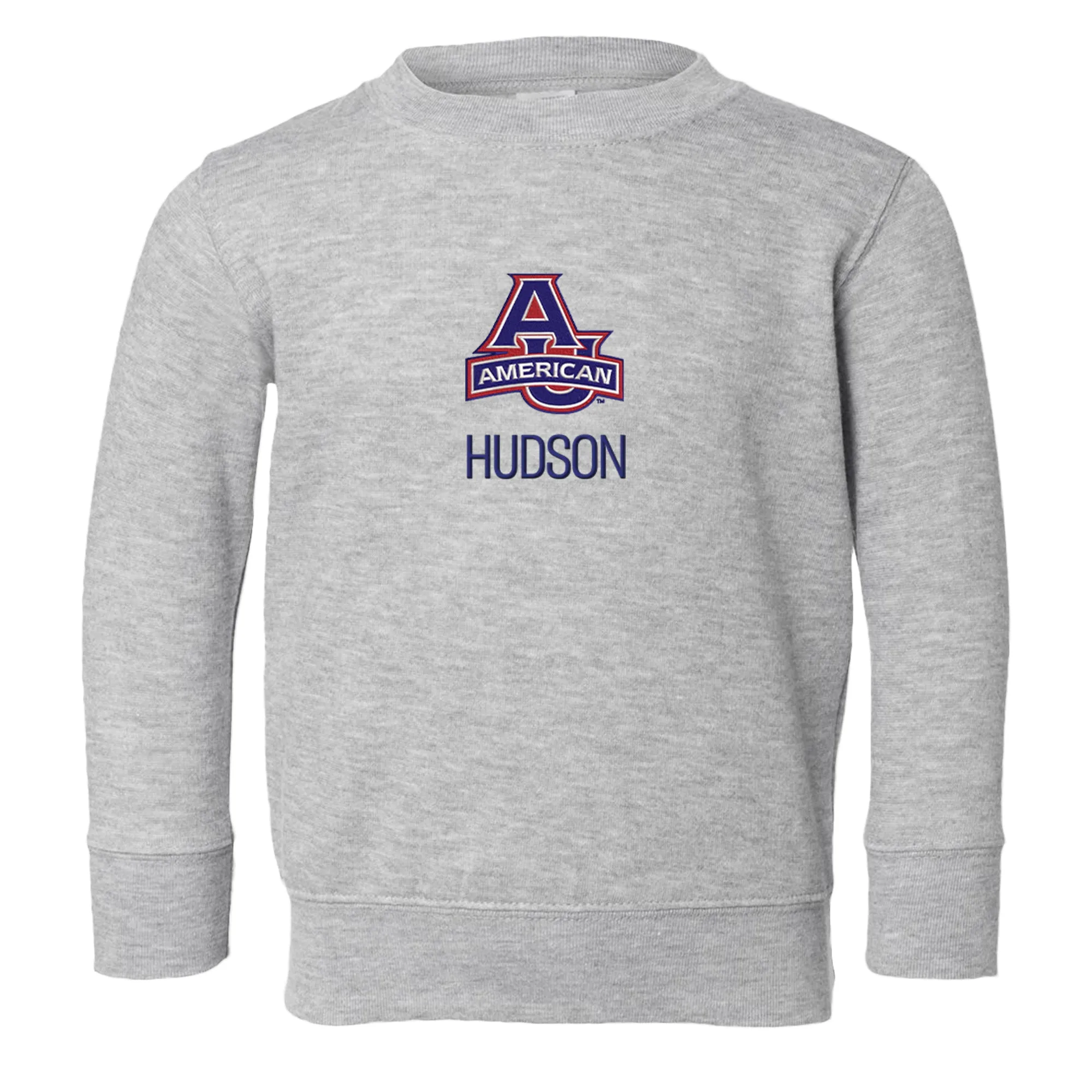 Personalized American University Eagles Toddler Crewneck Sweatshirt