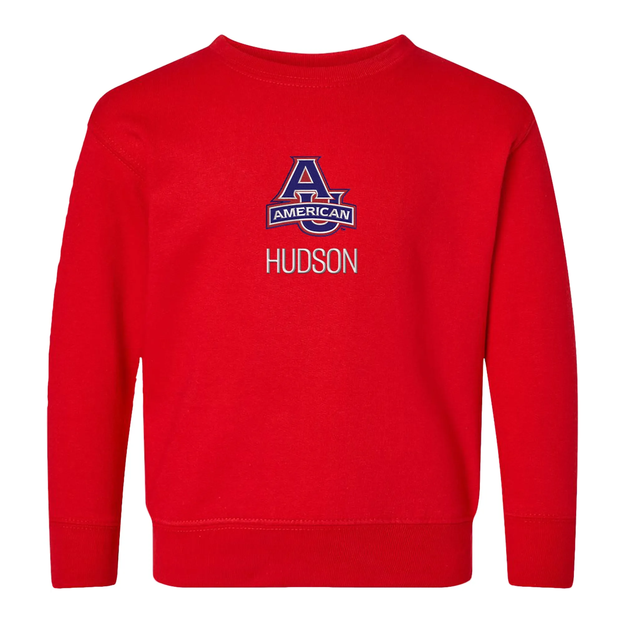 Personalized American University Eagles Toddler Crewneck Sweatshirt