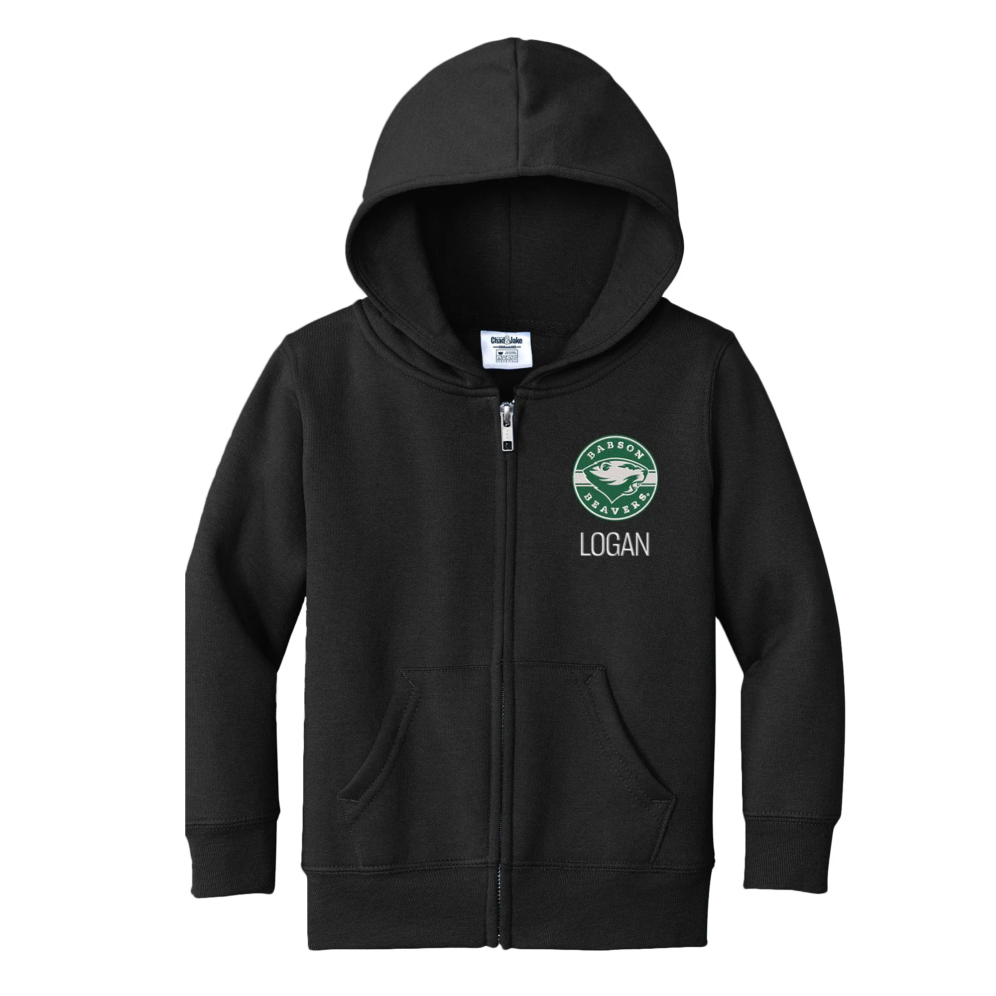 Personalized Babson Beavers Toddler Full-Zip Sweatshirt