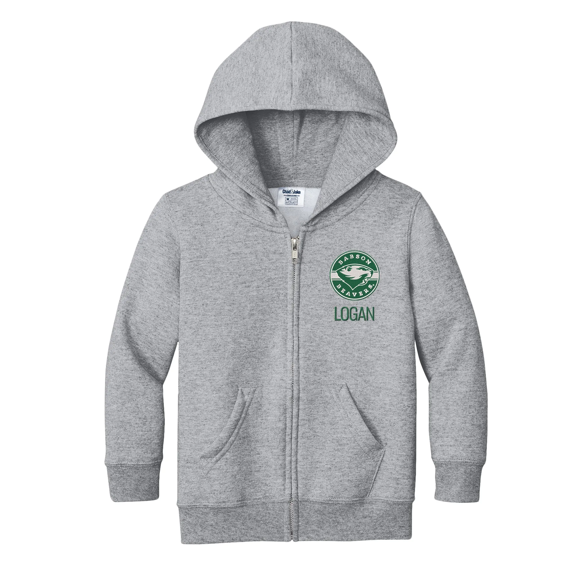 Personalized Babson Beavers Toddler Full-Zip Sweatshirt