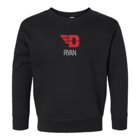 Personalized Dayton Flyers Toddler Crewneck Sweatshirt