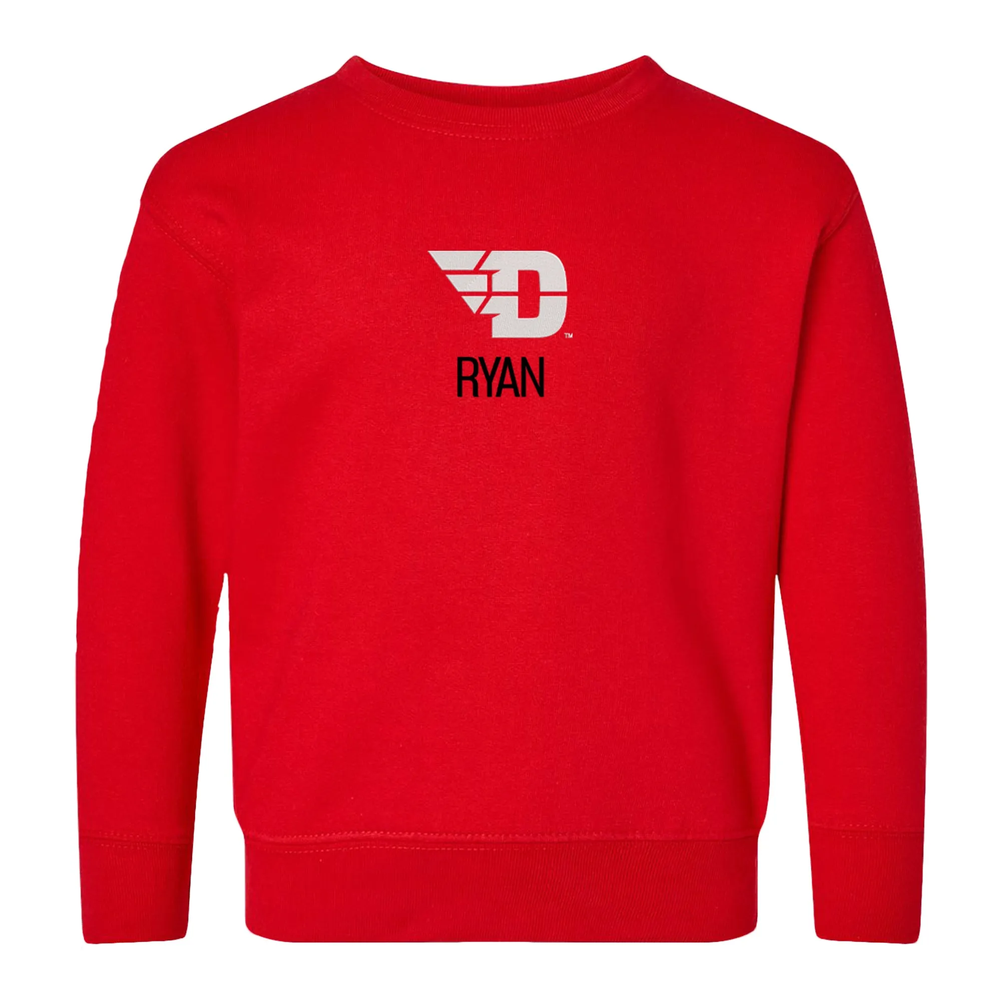 Personalized Dayton Flyers Toddler Crewneck Sweatshirt