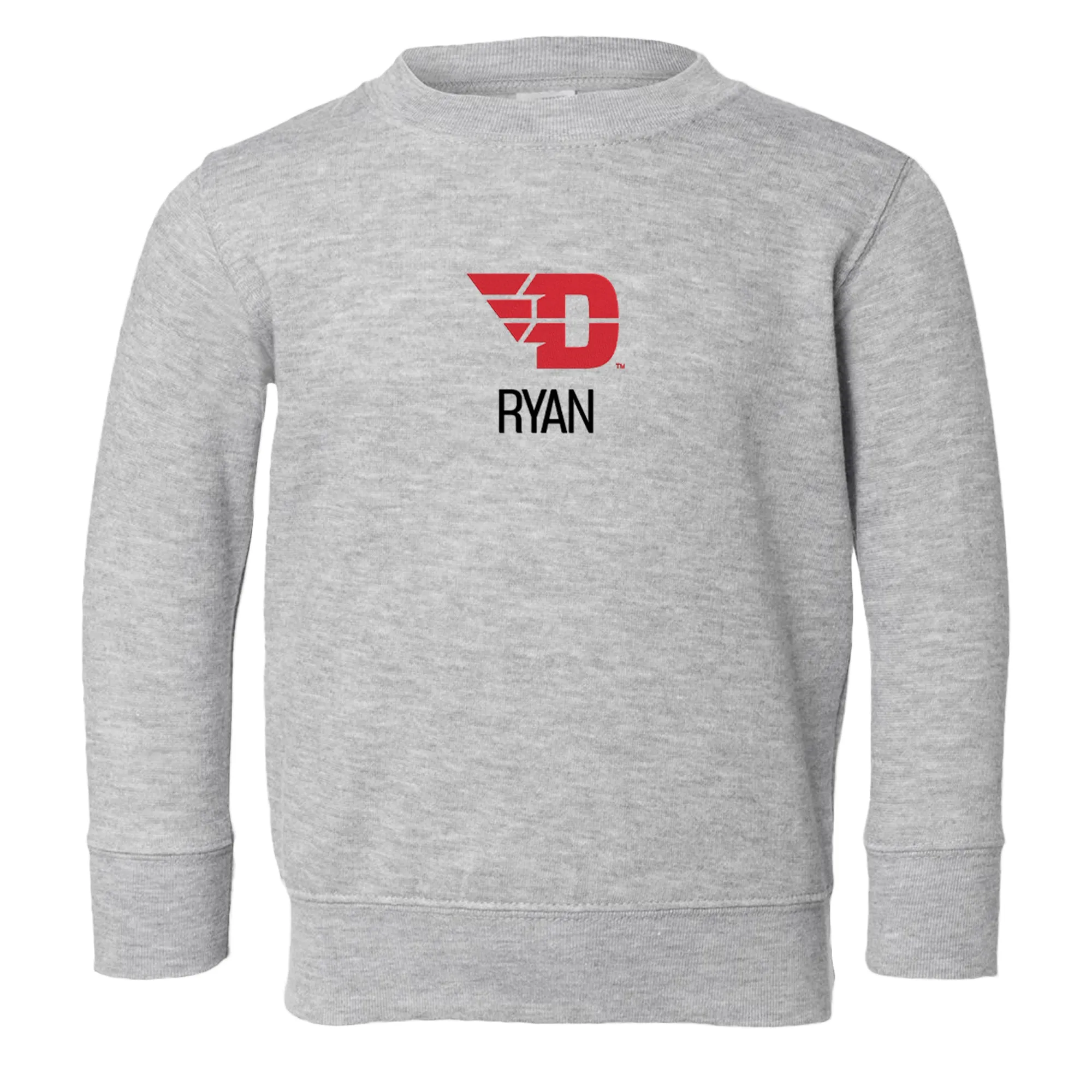 Personalized Dayton Flyers Toddler Crewneck Sweatshirt