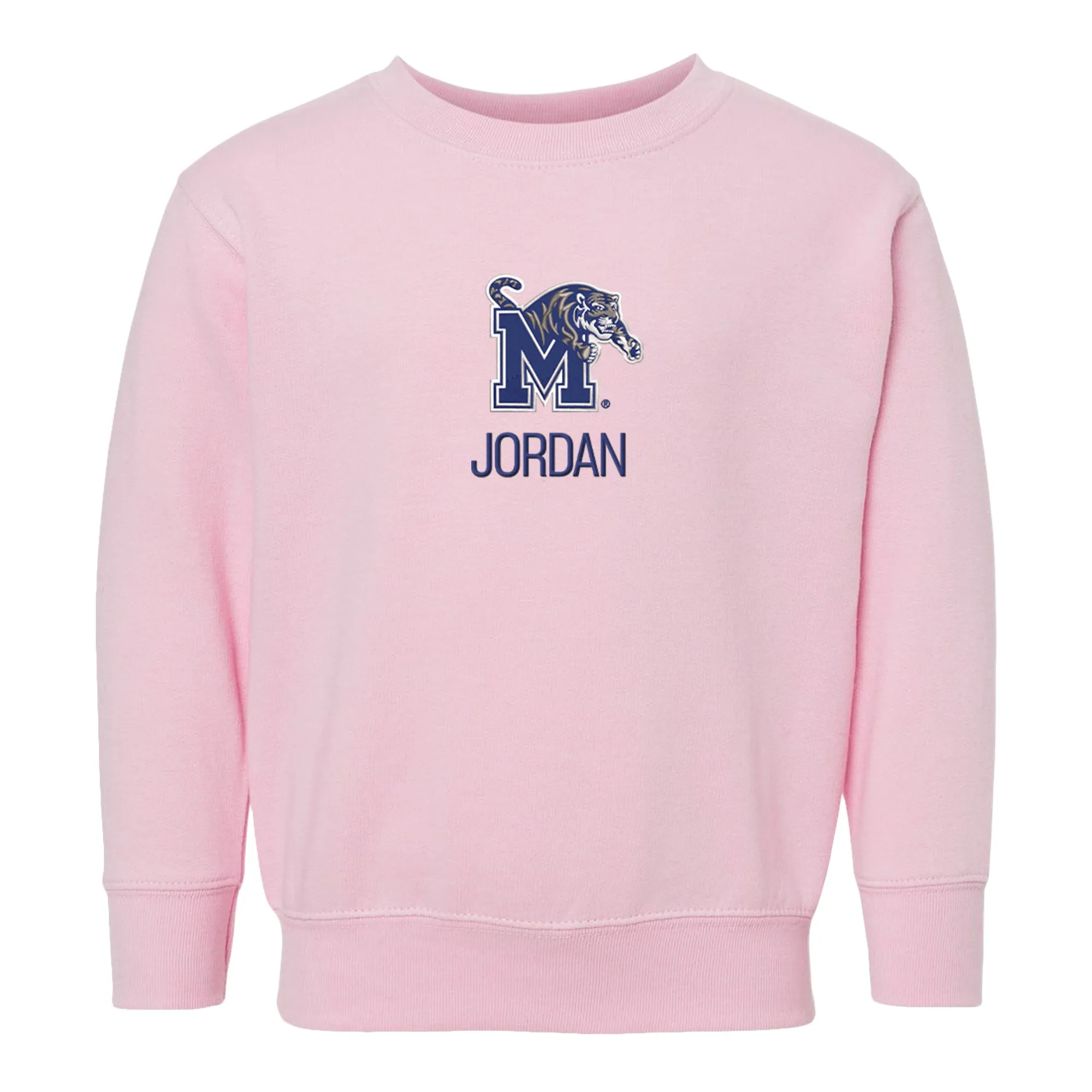 Personalized Memphis Tigers Toddler Crewneck Sweatshirt