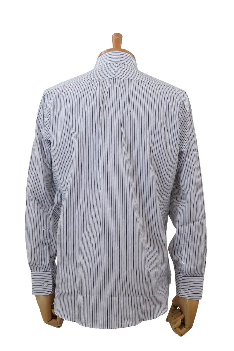 Pique Stripe Classic Regular Collar Shirt