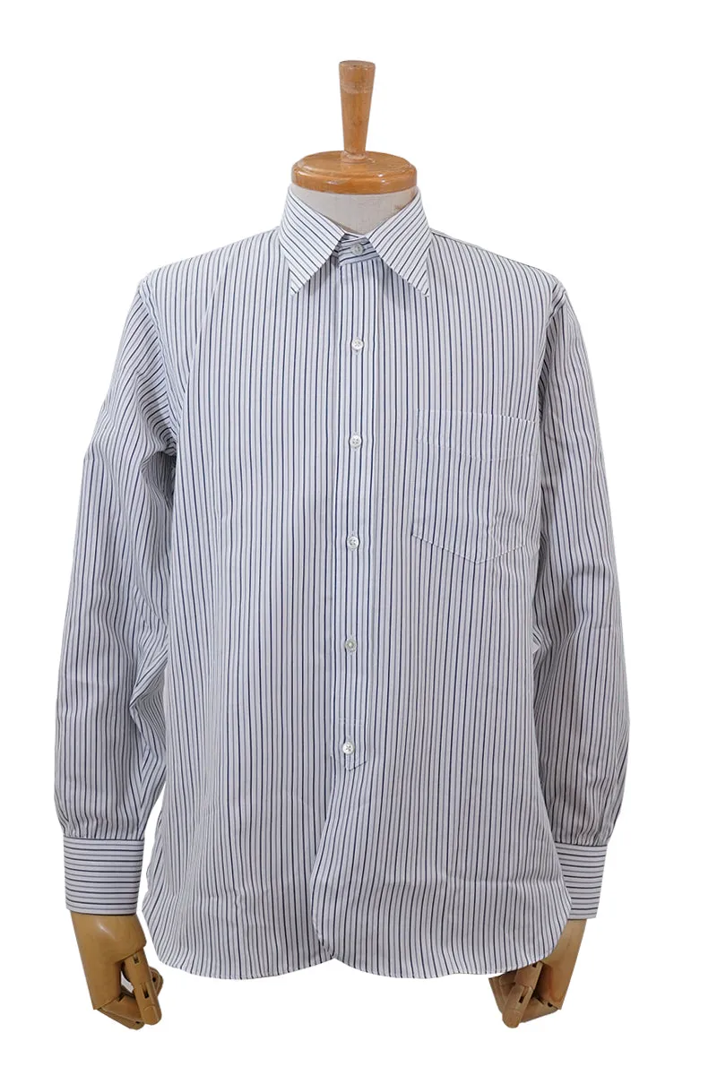 Pique Stripe Classic Regular Collar Shirt