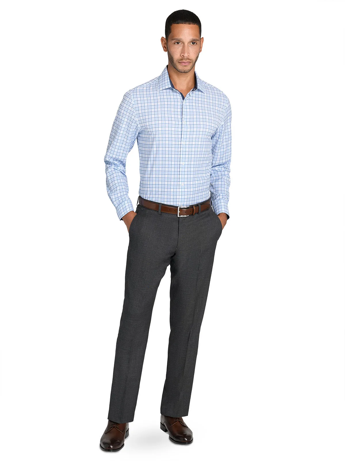 Plaid Performance Dress Shirt