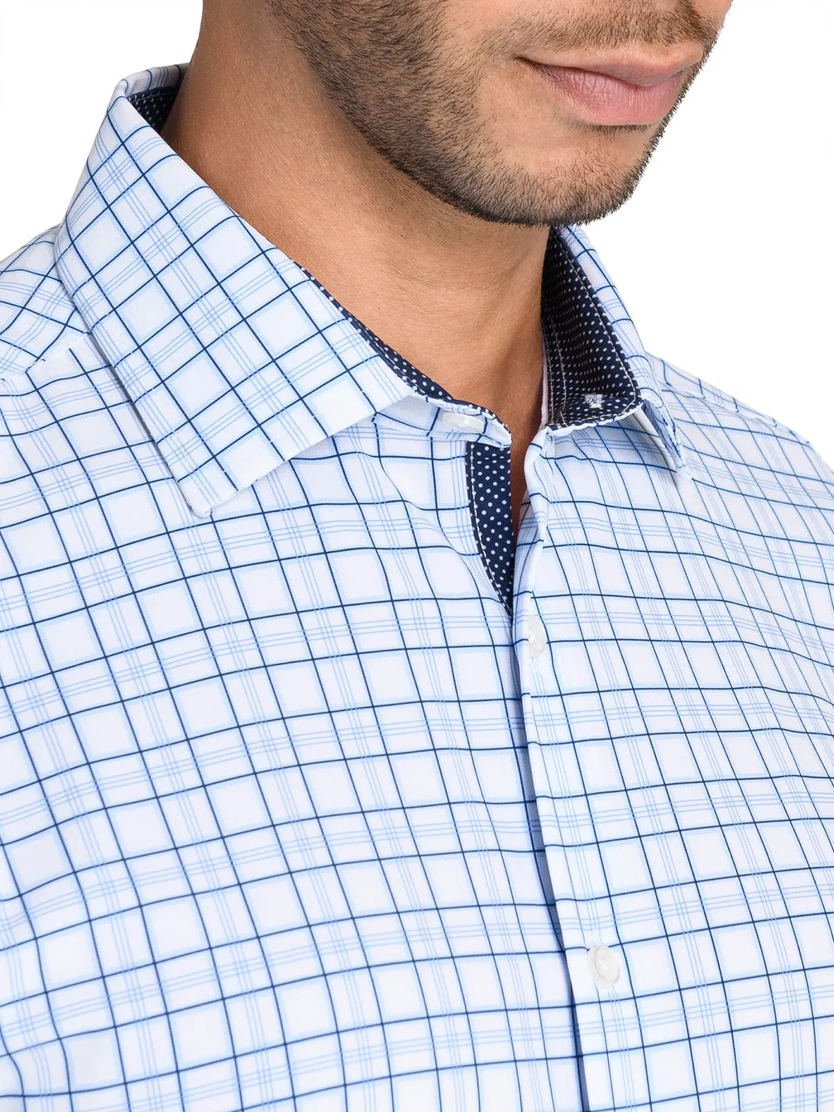 Plaid Performance Dress Shirt