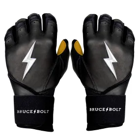 PREMIUM PRO Long Cuff Batting Gloves | BLACK