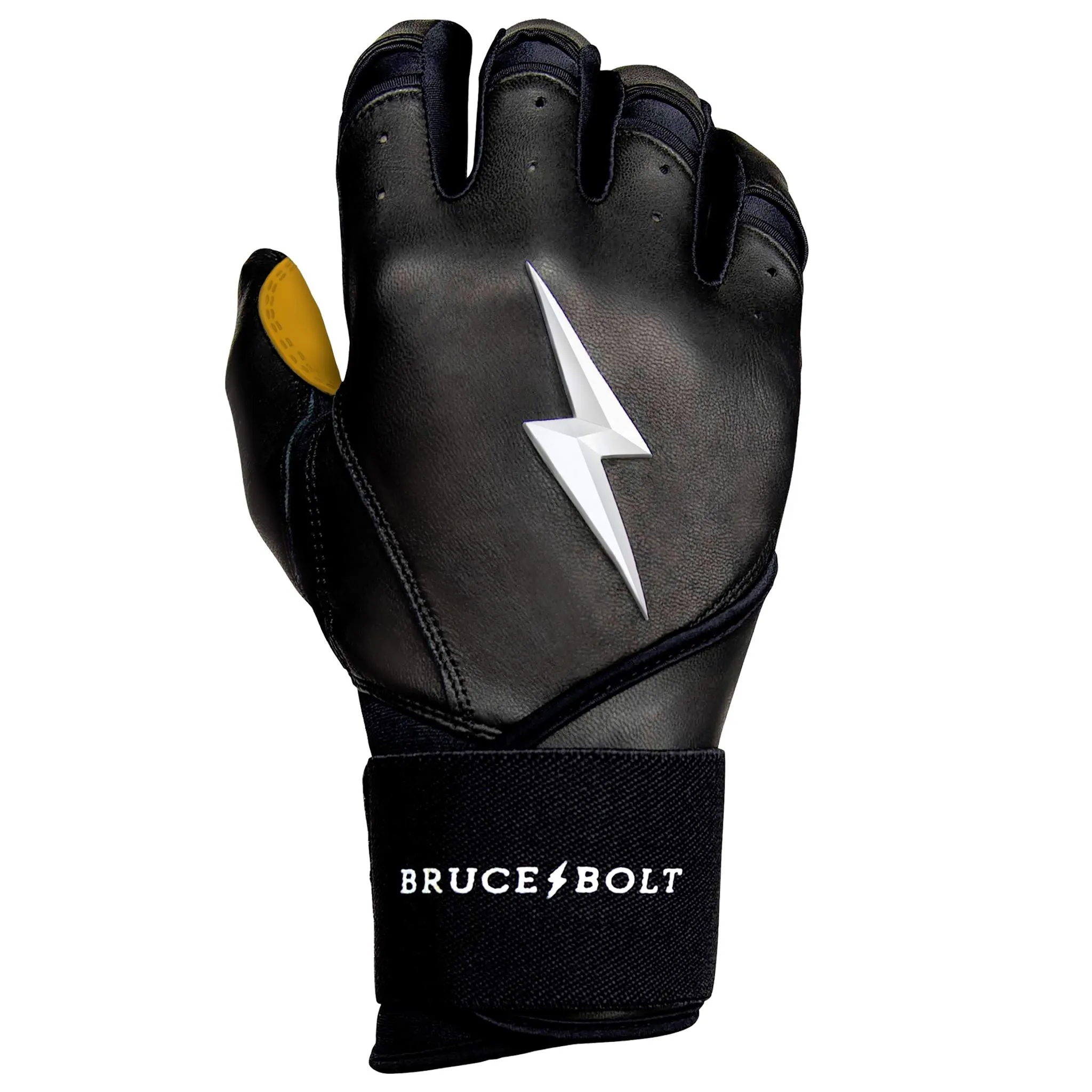 PREMIUM PRO Long Cuff Batting Gloves | BLACK