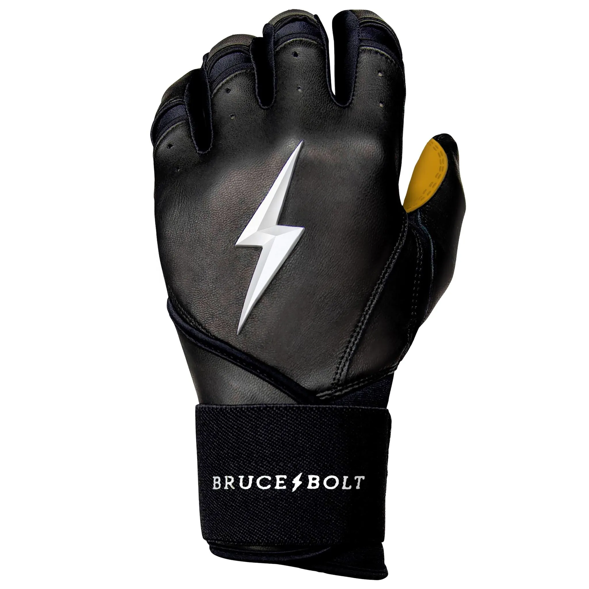 PREMIUM PRO Long Cuff Batting Gloves | BLACK