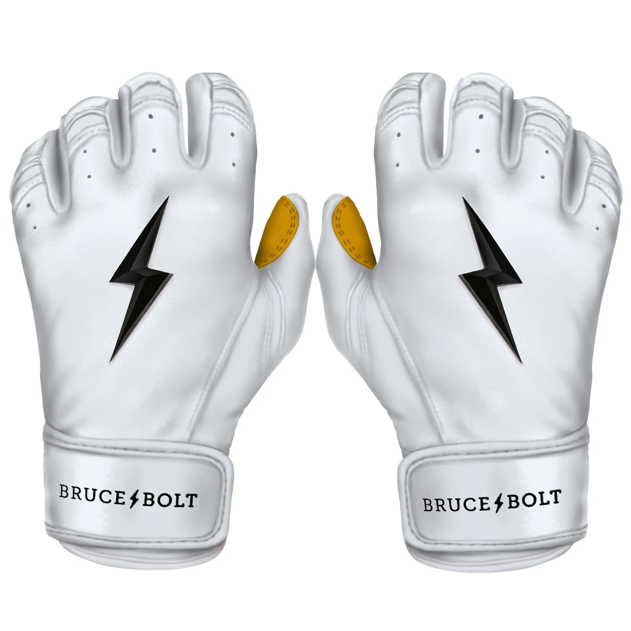 PREMIUM PRO Short Cuff Batting Gloves | WHITE