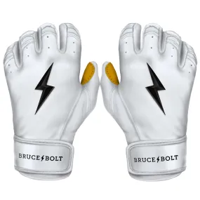 PREMIUM PRO Short Cuff Batting Gloves | WHITE