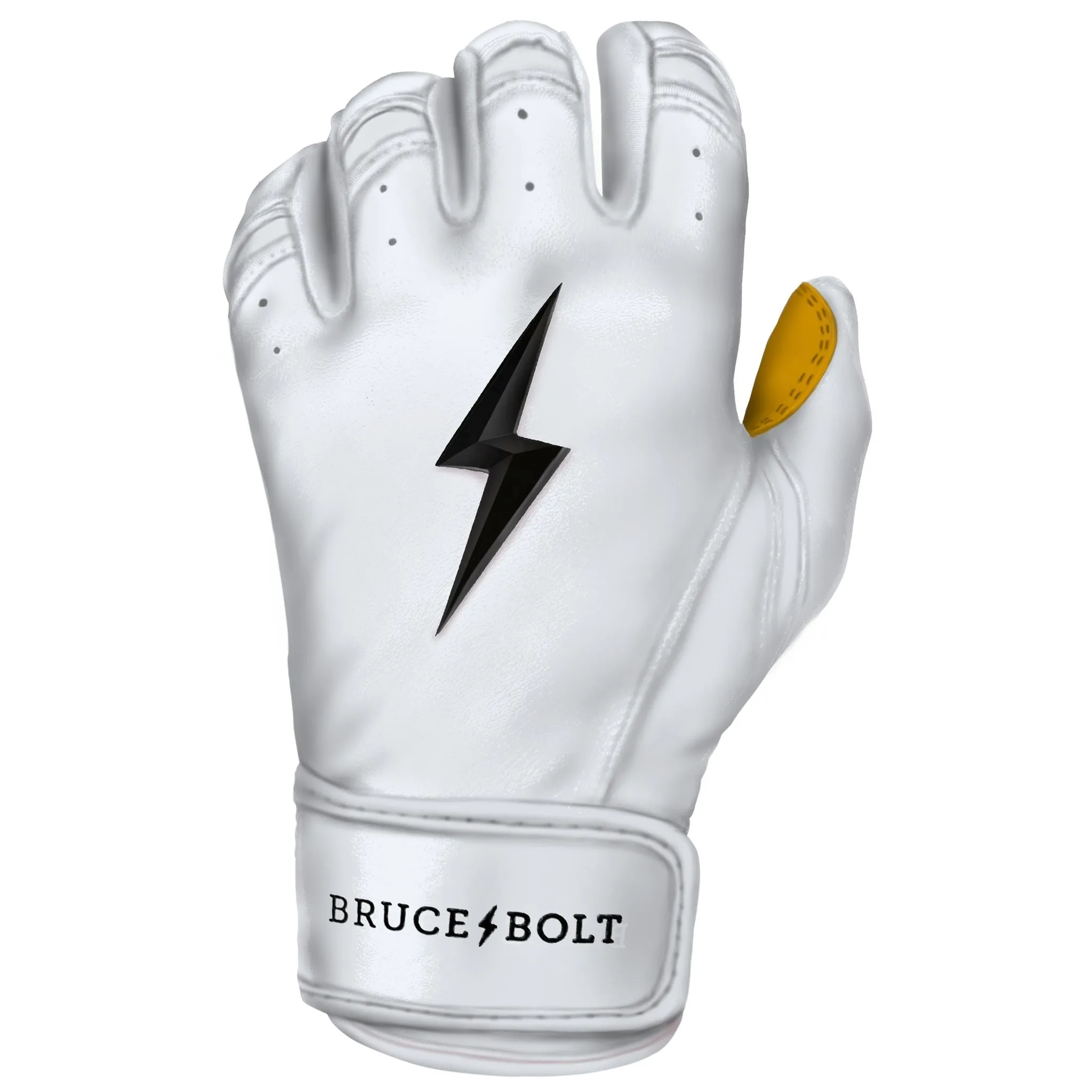 PREMIUM PRO Short Cuff Batting Gloves | WHITE