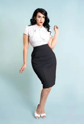 Princess Pencil Skirt - Black