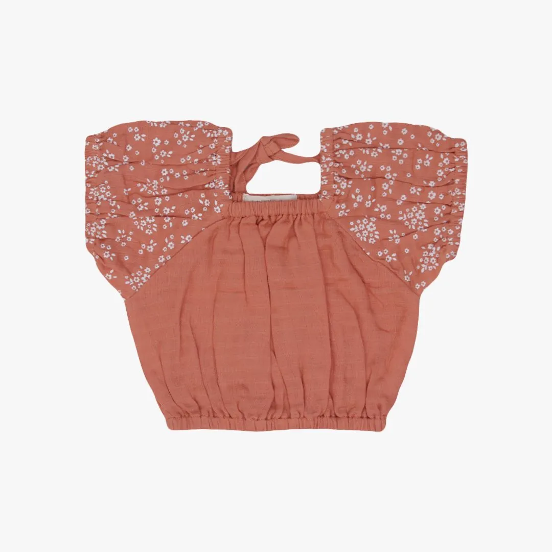 Puffed Co-ord sets for kids - Coral