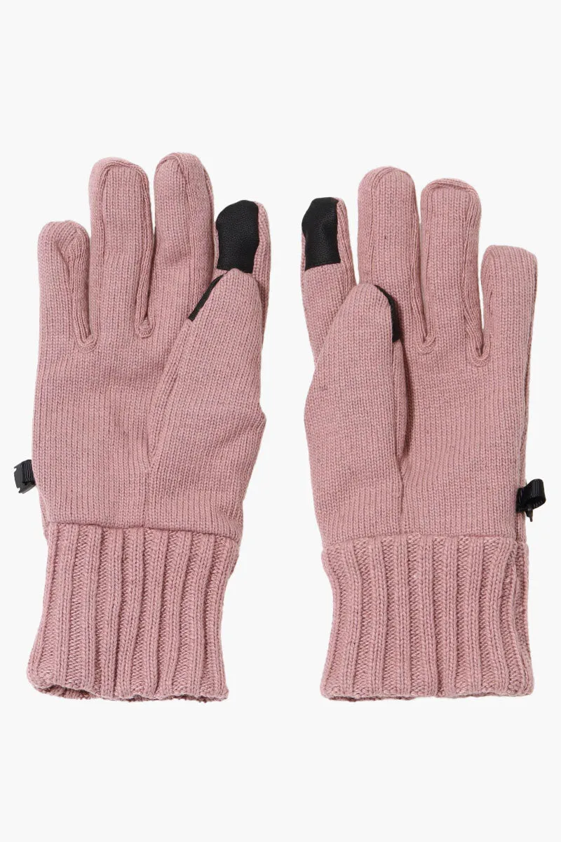 Reebok Ribbed Touch Screen Gloves - Pink