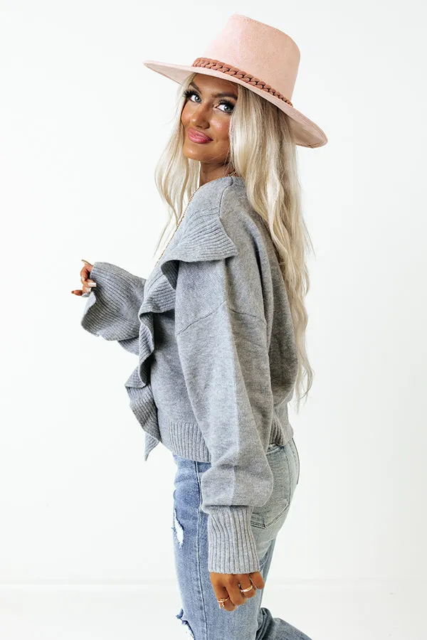 Retreat To The Mountains Sweater In Grey