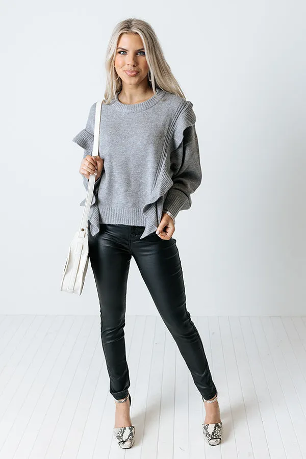 Retreat To The Mountains Sweater In Grey