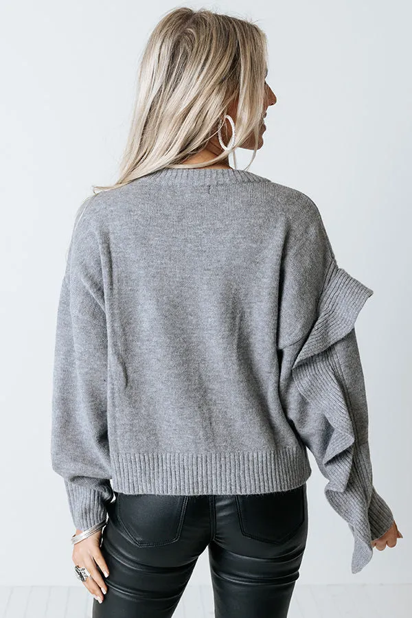 Retreat To The Mountains Sweater In Grey