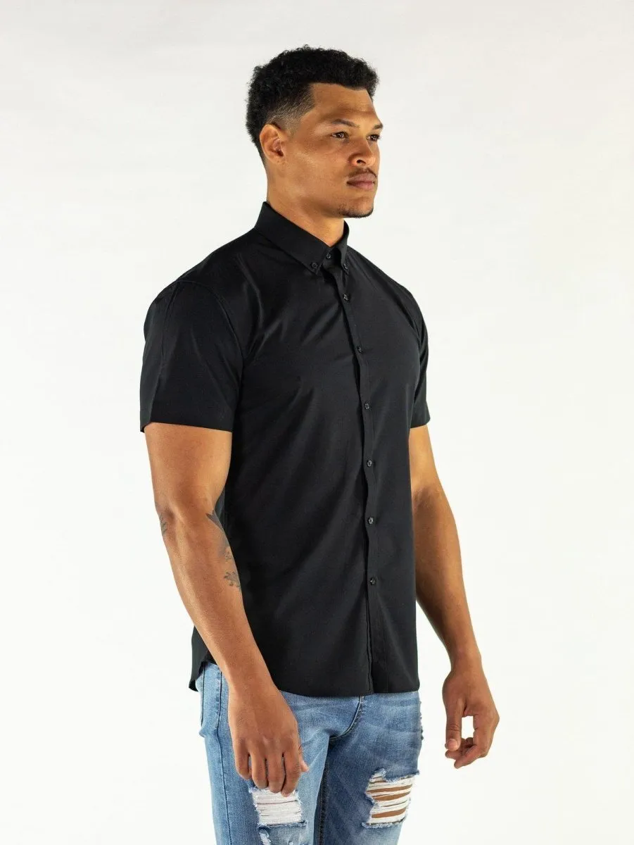 Return Sale - Performance Bamboo Short Sleeve Shirt - Black