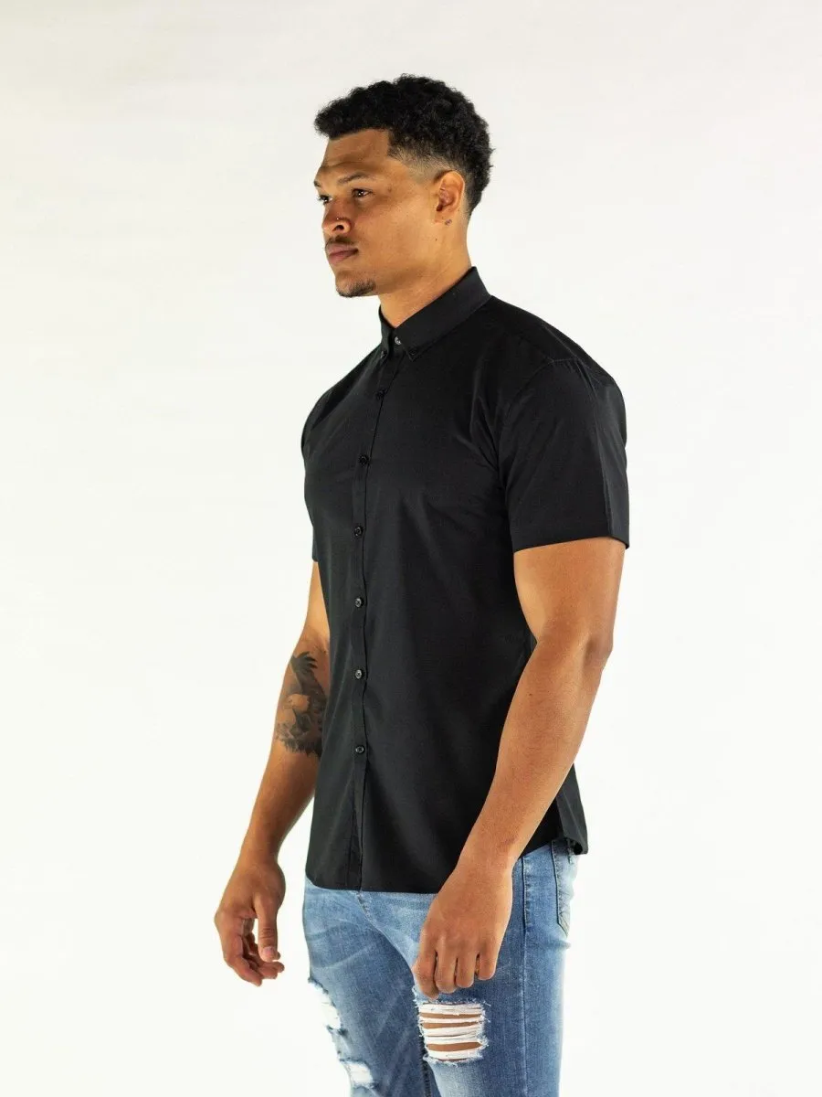 Return Sale - Performance Bamboo Short Sleeve Shirt - Black