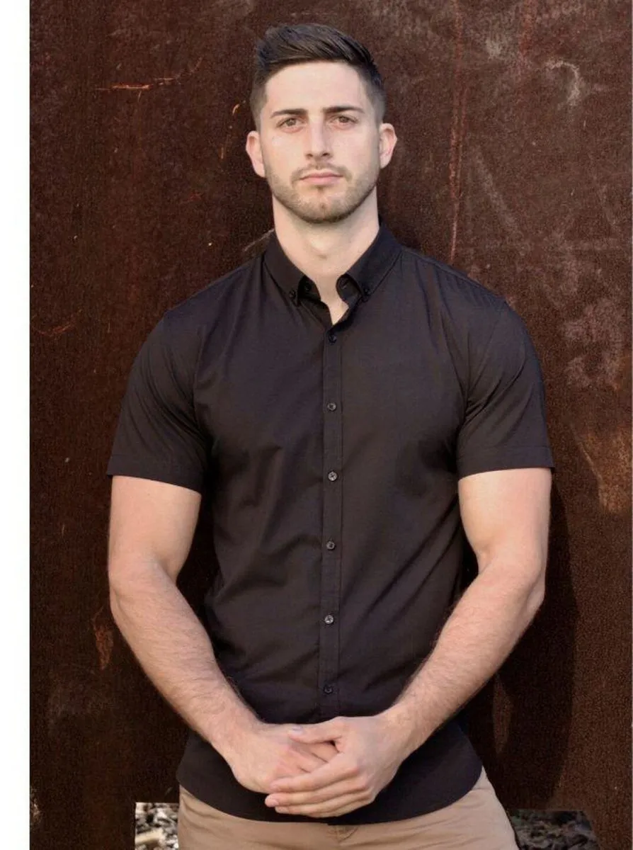 Return Sale - Performance Bamboo Short Sleeve Shirt - Black