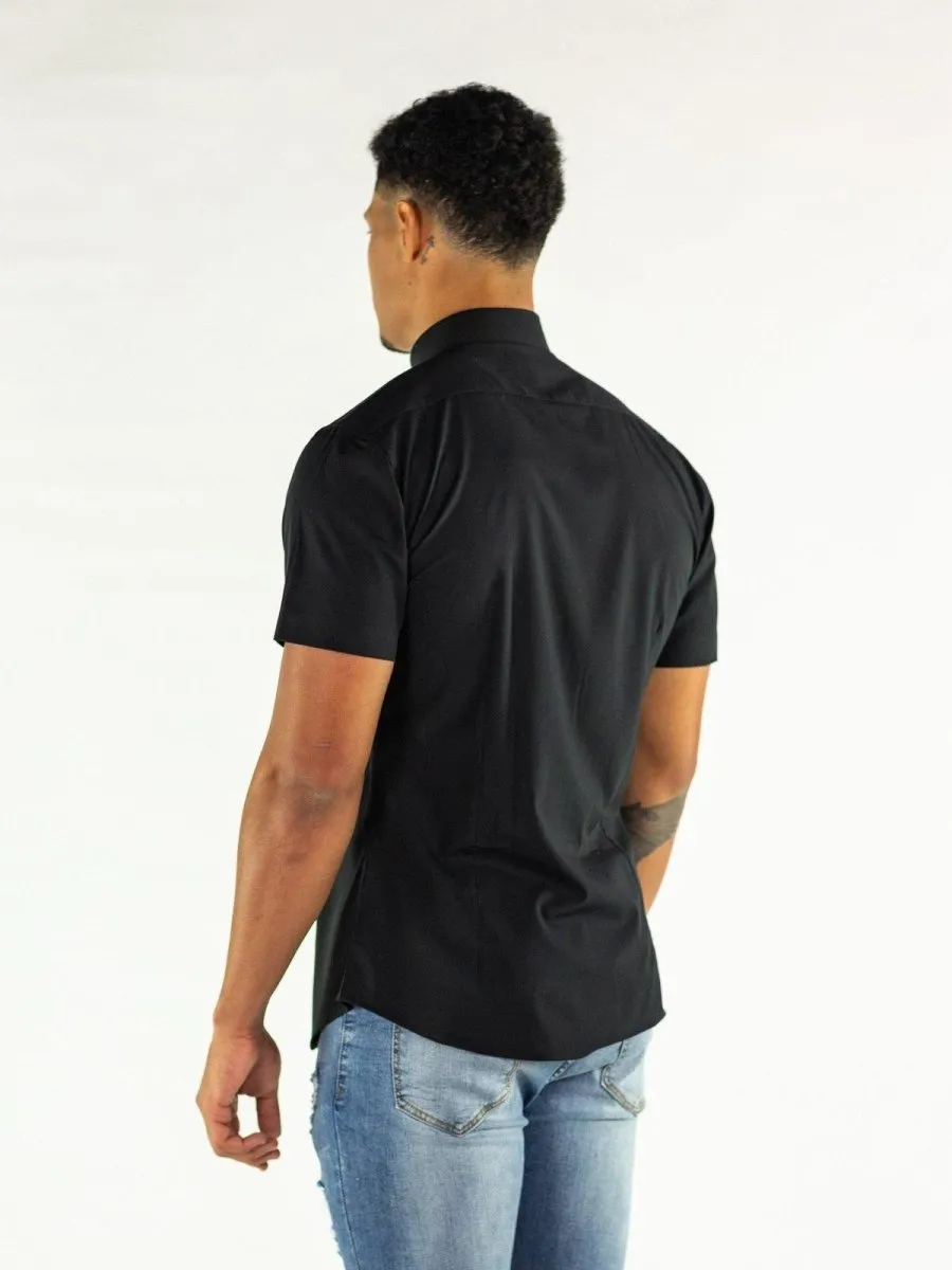 Return Sale - Performance Bamboo Short Sleeve Shirt - Black