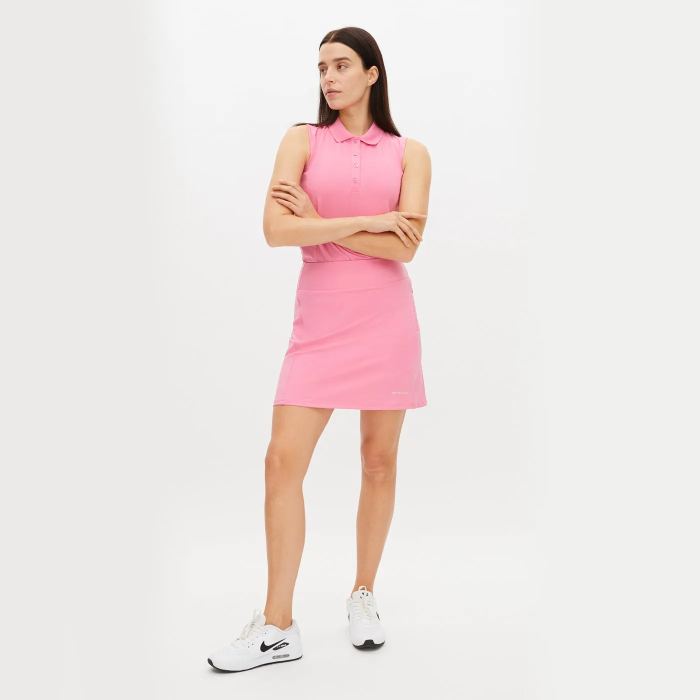 Rohnisch Women's Rumie Sleeveless Golf Polo Shirt - Pink Carnation