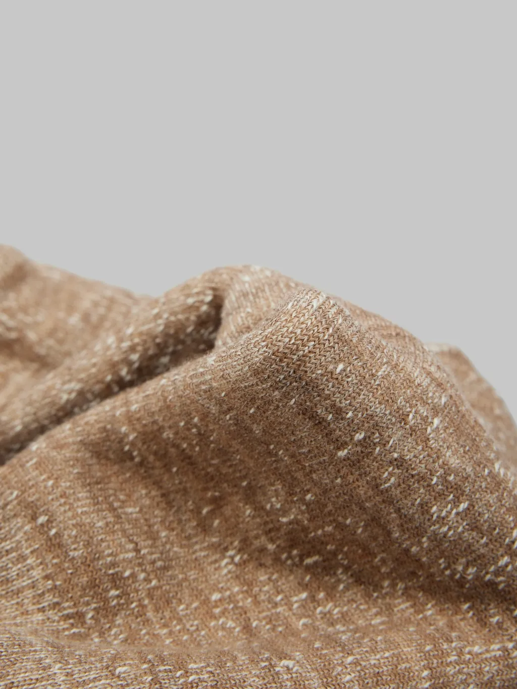 ROTOTO Double Face Crew Socks "Merino Wool & Organic Cotton" Camel