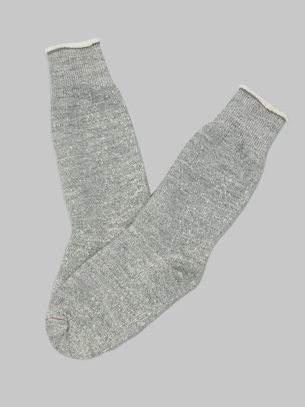 ROTOTO Double Face Crew Socks "Merino Wool & Organic Cotton" Medium Grey