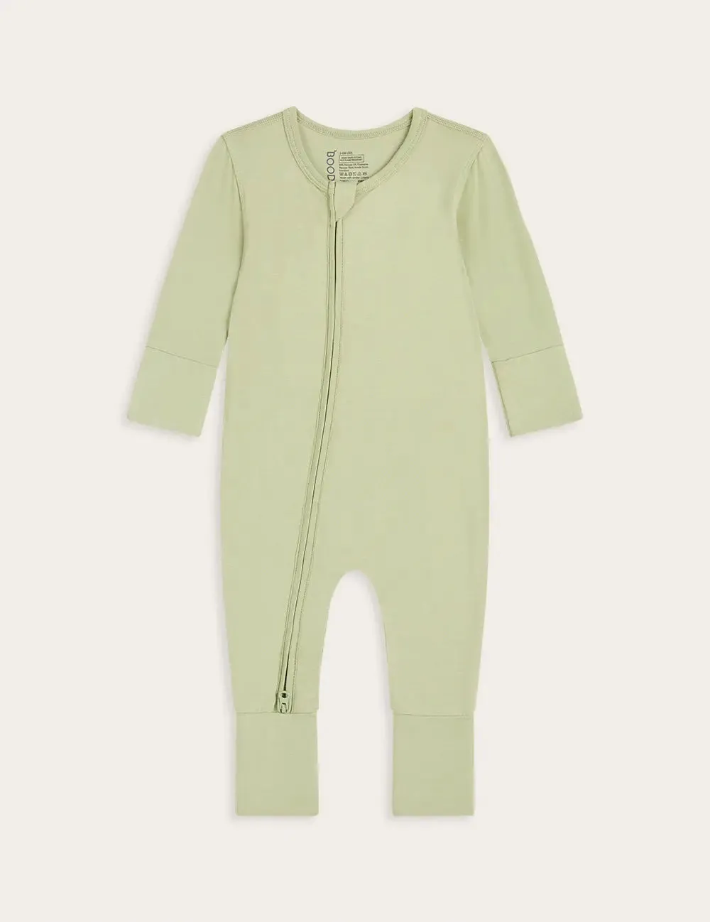 Sage Baby Long Sleeve Bamboo Romper