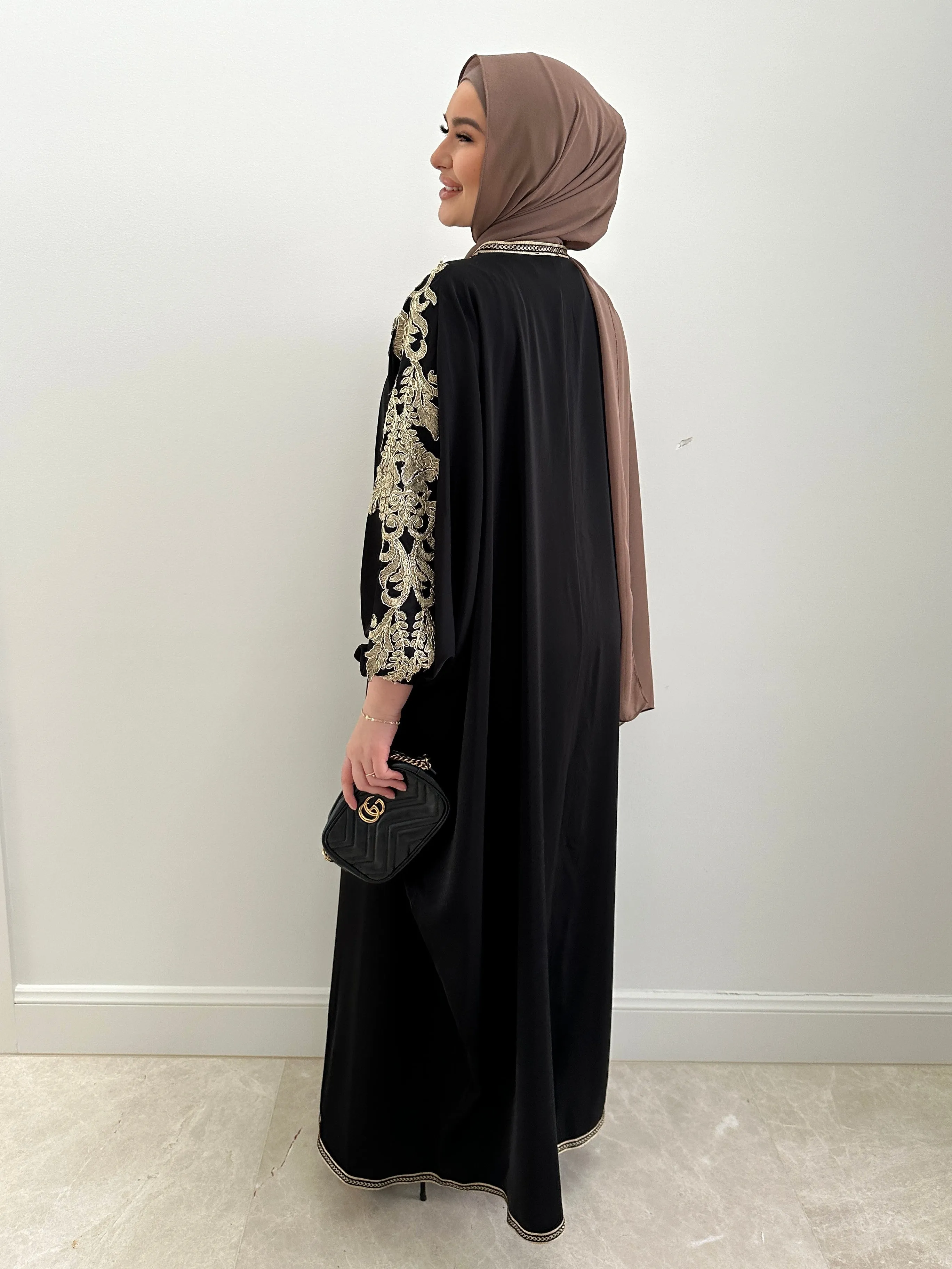 SAHAR CAPE WITH SLIP DRESS