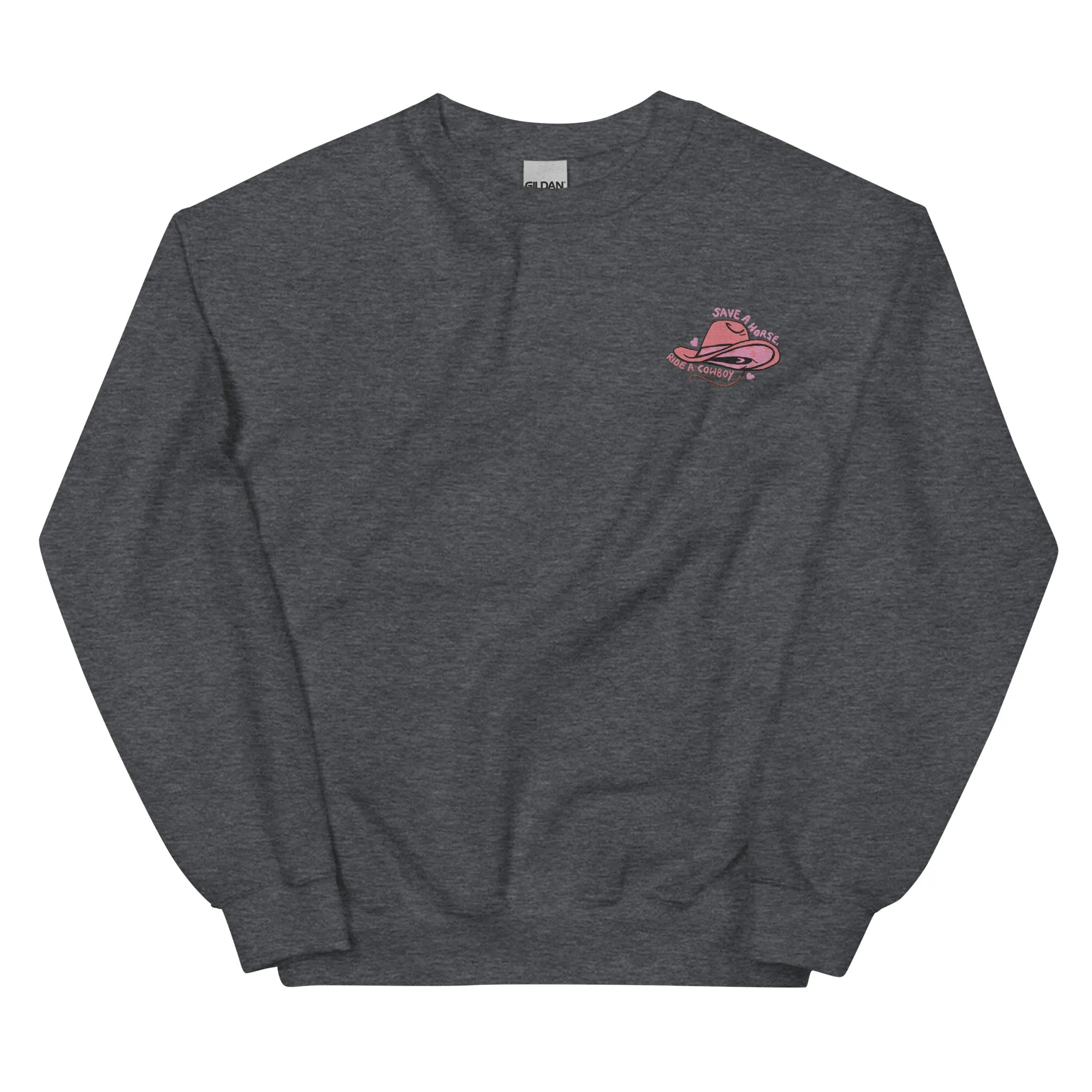 Save a horse embroidered crewneck